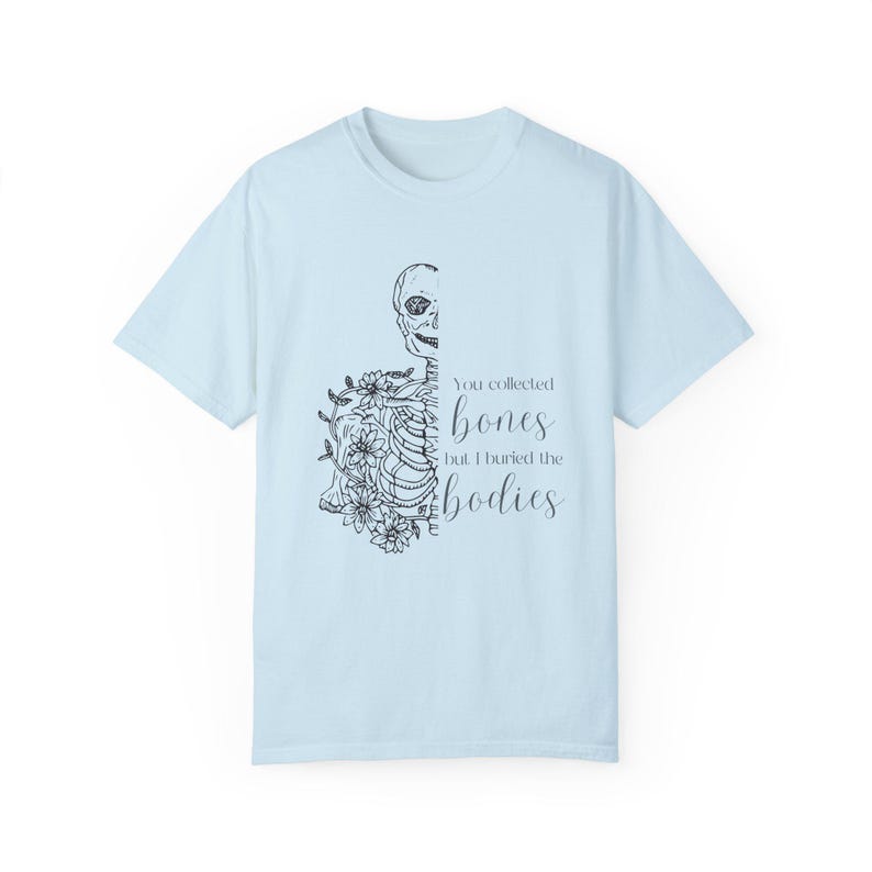 Bones Interlude Lyrics Garment-Dyed Tee, Kelsea Ballerini Concert T-shirt, Country Music Fan Gift, Unisex Shirt Chambray