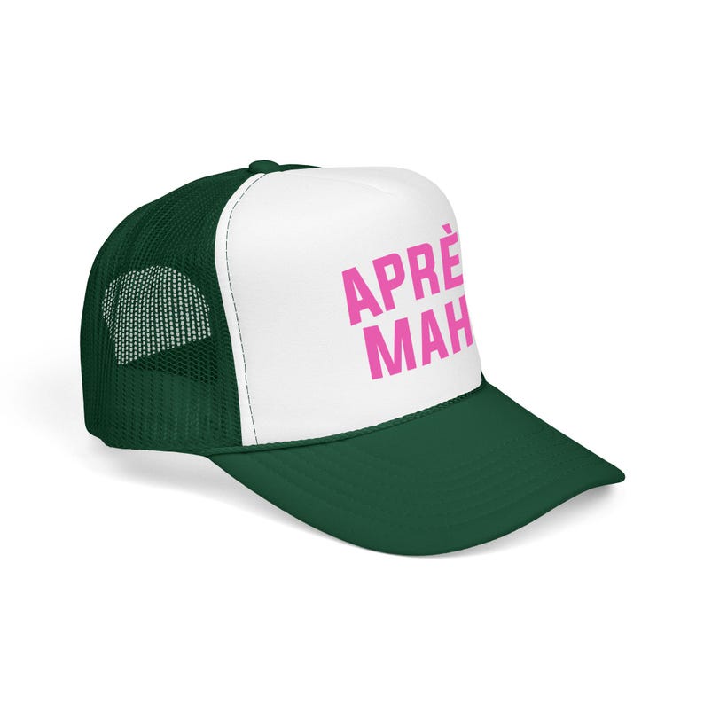 Apres Mahj Trucker Hat, Mahjong Trucker Cap, Retro Foam Mesh Hat, Mahjong Gift for Her, Game Night Hat, Mahj Squad Gift, Funny Mahjong Hat afbeelding 15
