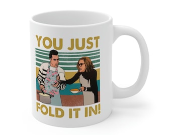 Fold It In Mug, Moira Rose Mug, Funny TV Gift, Creek Mug, David Rose, Coffee Gift, Gift for Mom, Ceramic Coffee Cup, Mugs With Sayings