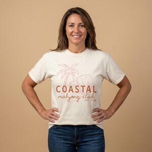 Camiseta del Club de Mahjong Costero / Regalo de Mahjong para Ella imagen 6
