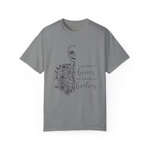 Bones Interlude Lyrics Garment-Dyed Tee, Kelsea Ballerini Concert T-shirt, Country Music Fan Gift, Unisex Shirt Granite