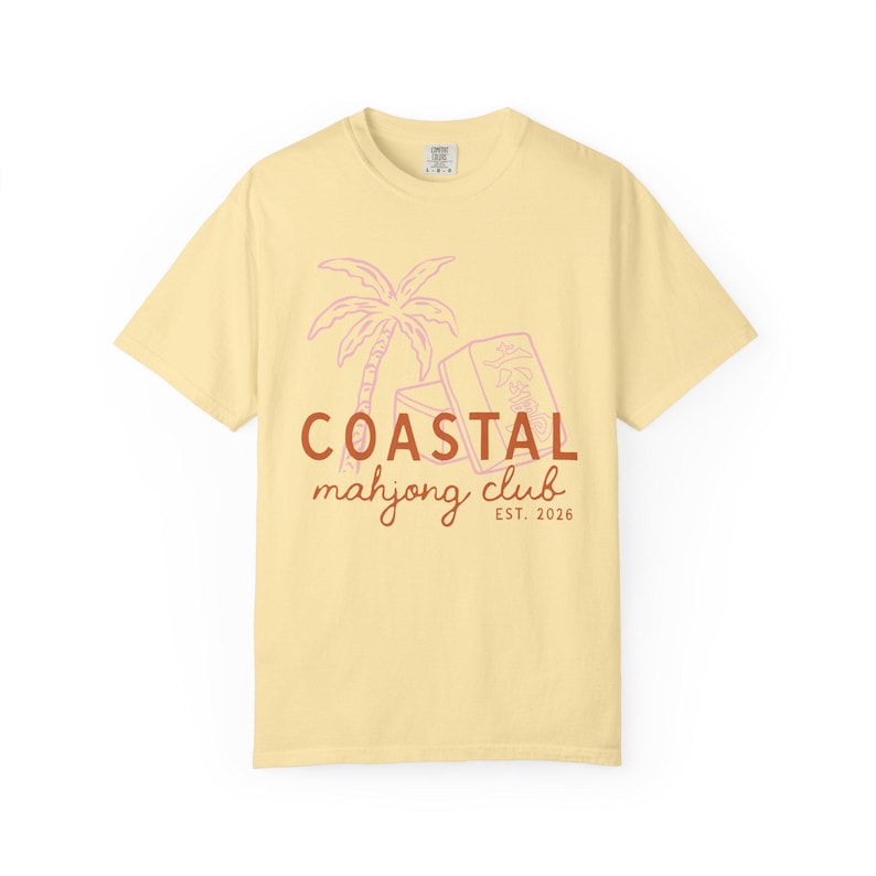 Camiseta del Club de Mahjong Costero / Regalo de Mahjong para Ella Banana