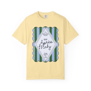 Apres Mahj Coastal Tee | Preppy Mahjong Shirt for Her Banana