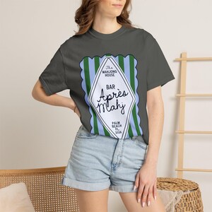 Apres Mahj Coastal Tee | Preppy Mahjong Shirt for Her image 7