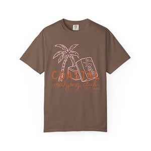 Camiseta del Club de Mahjong Costero / Regalo de Mahjong para Ella Espresso