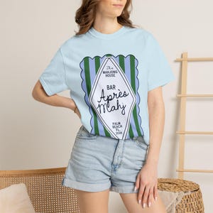 Apres Mahj Coastal Tee | Preppy Mahjong Shirt for Her image 5