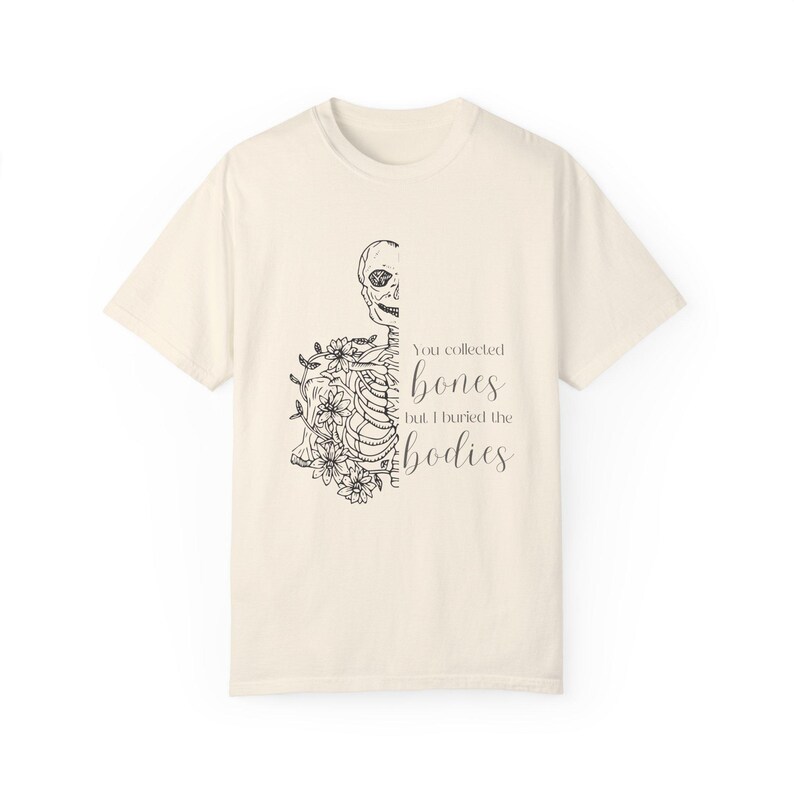 Bones Interlude Lyrics Garment-Dyed Tee, Kelsea Ballerini Concert T-shirt, Country Music Fan Gift, Unisex Shirt Ivory