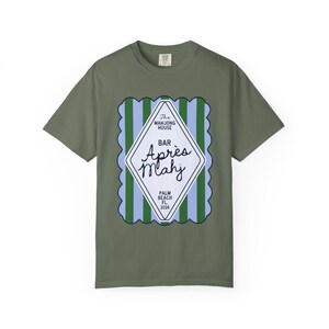 Apres Mahj Coastal Tee | Preppy Mahjong Shirt for Her Moss