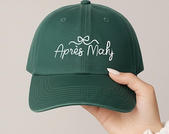 Après Mahj Embroidered Mahjong Hat | Cute Gift for Women | Game Night Cap | Mahjong Squad Gift
