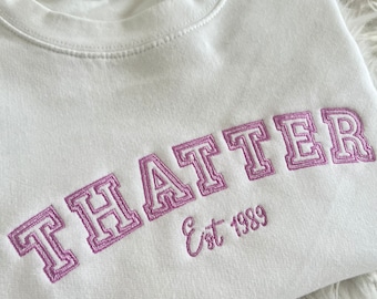 Thatter embroidered Sweatshirt  jumper for Take That fans