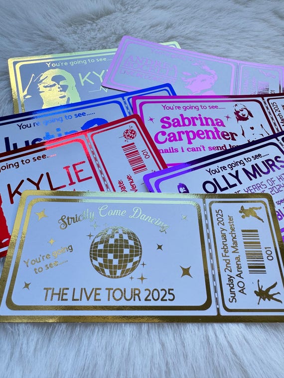 Sabrina Carpenter Foil Event Souvenir Ticket for London Hyde