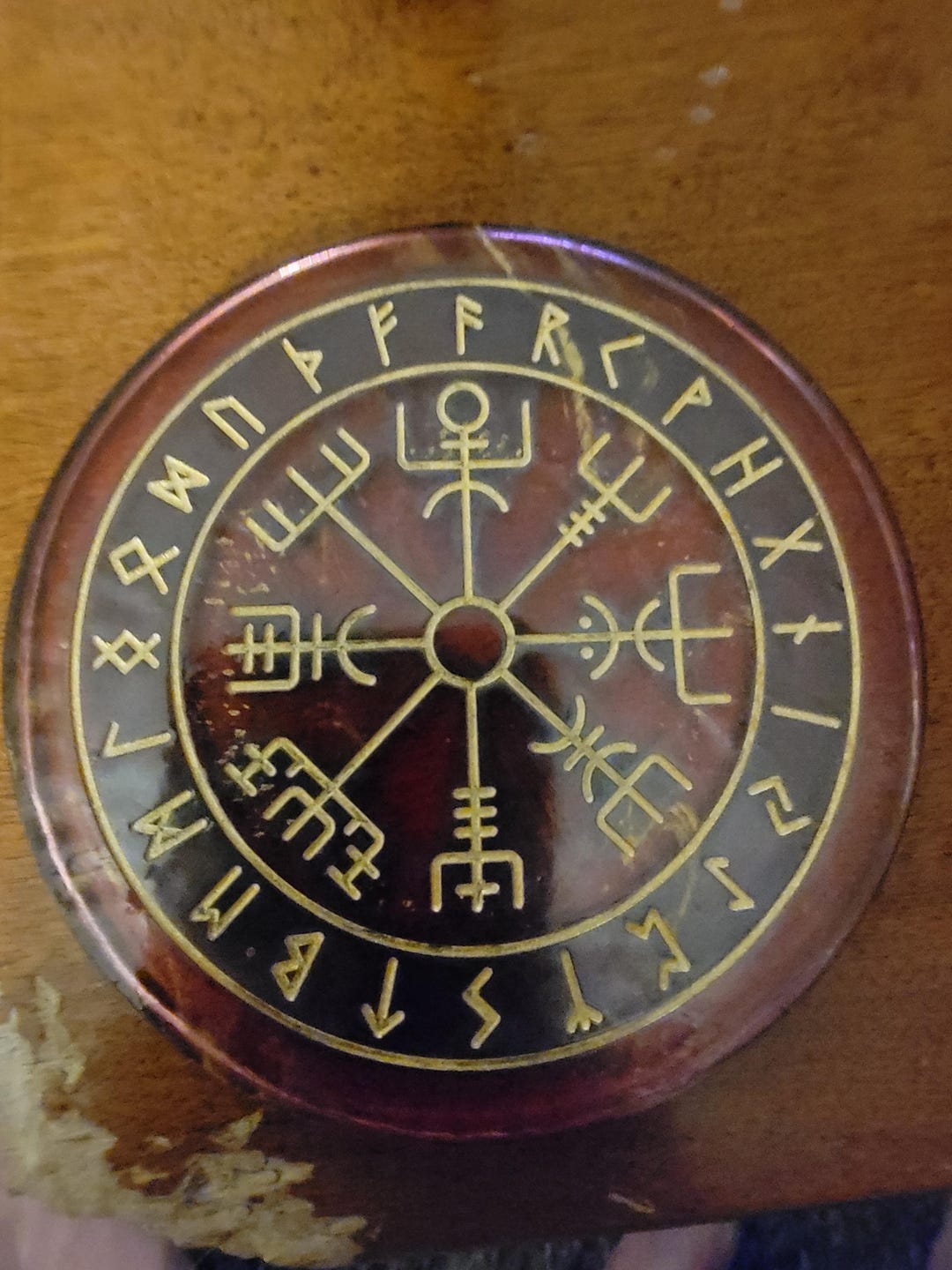 Acrylic Coasters Featuring Vegvísir and Elder Futhark Runes - Etsy