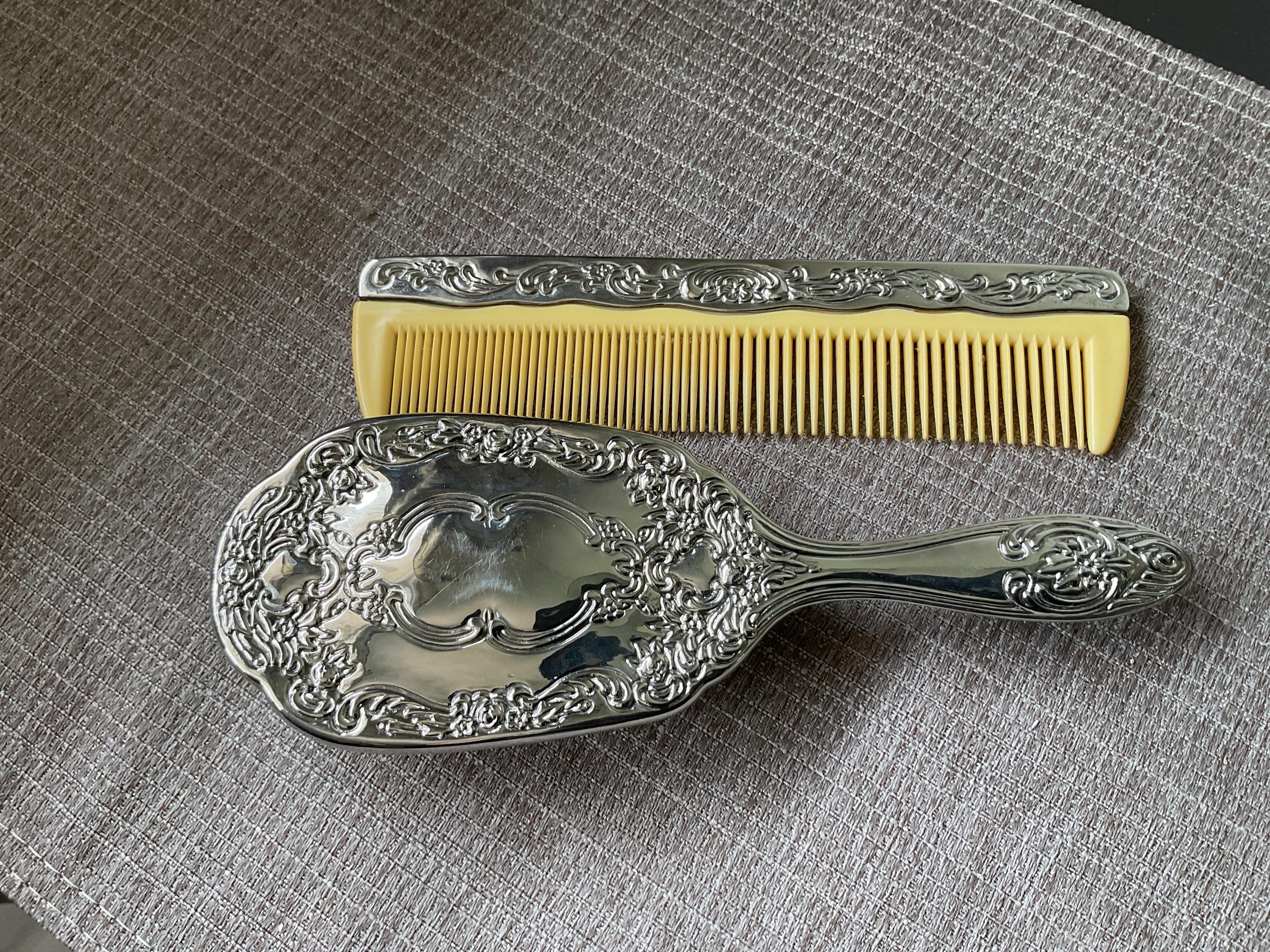 replacement comb for silver dresser set Dresser Set Sterling Silver Combs Harriete Estel Berman