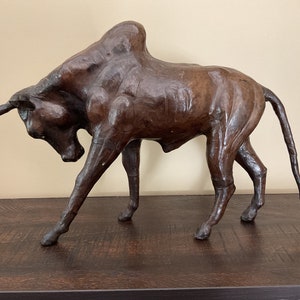 Leather Bull Wrapped Leather Brahm Bull Spanish