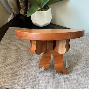Vintage Wooden Bow Wall Shelf handmade Wooden Shelf