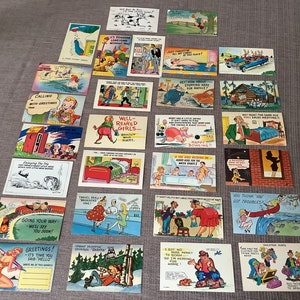 cartes postales vintage cartes postales drôles des années 40