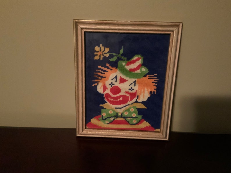 Needlepoint clown