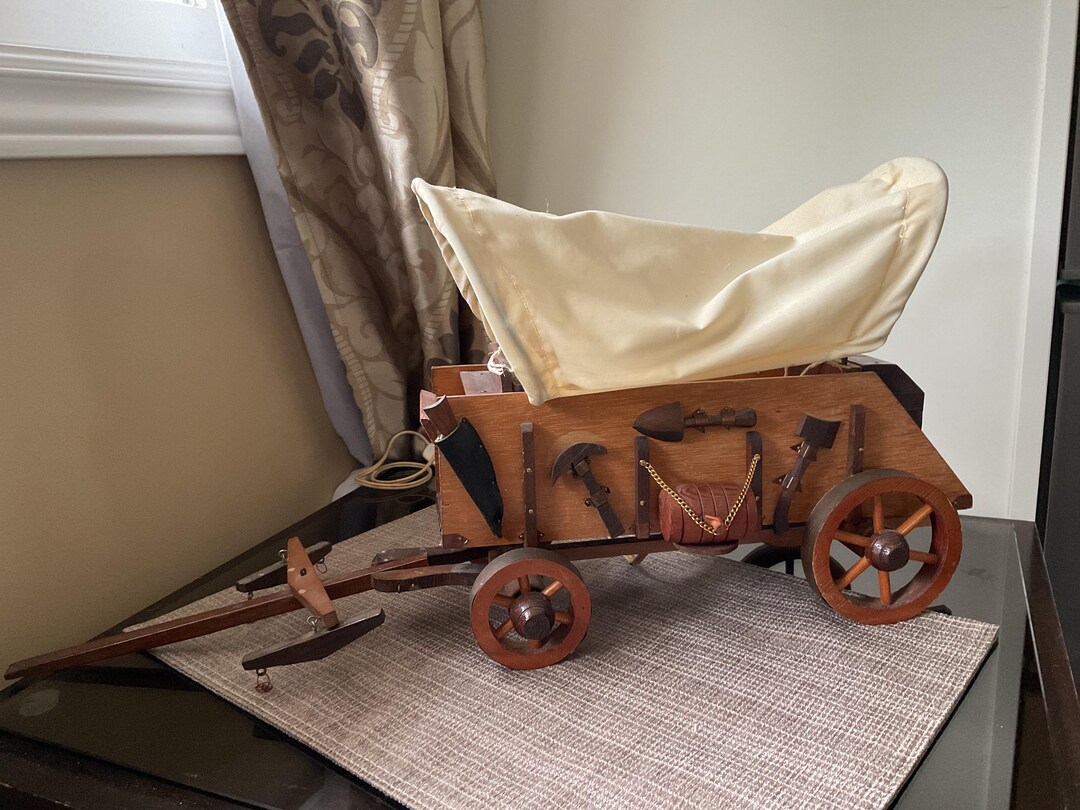 Wooden Covered Wagon Light Western Lamp - Etsy