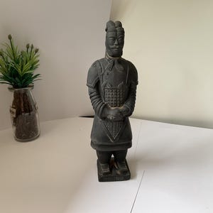 Terracotta Warrior Soldier Figurine  Clay