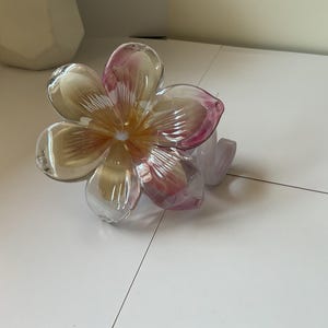 Vintage Murano Art Glass Flower Sculpture Summer Decor