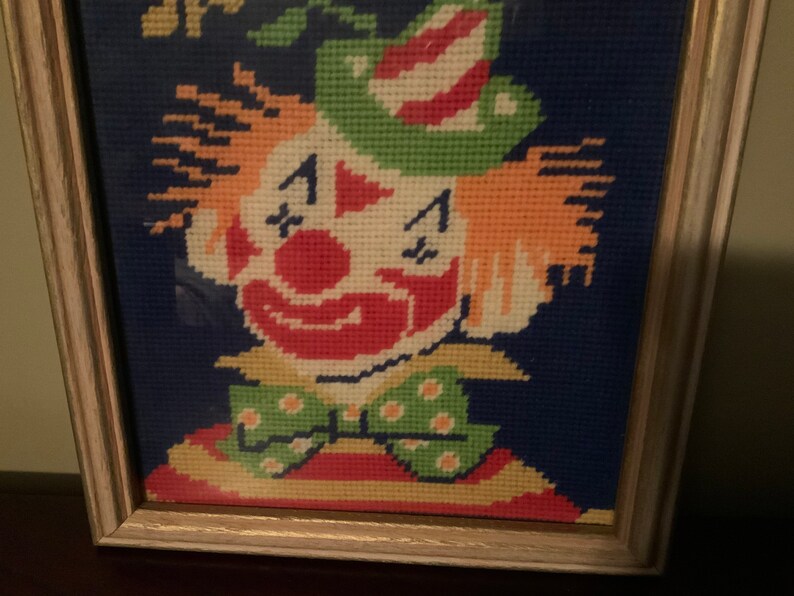 Needlepoint clown