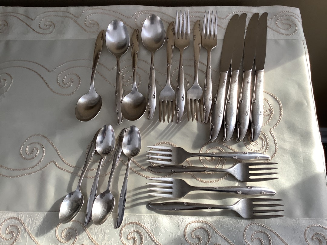 Community Flatware Silver Flower Flatware Forest Flower Etsy