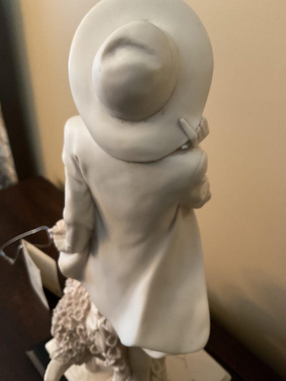 Vittorio Tessaro Figurine Lady Wheelbarrow of Flowers - Etsy