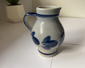 Vintage Salzglas Krug Milchkännchen Vase