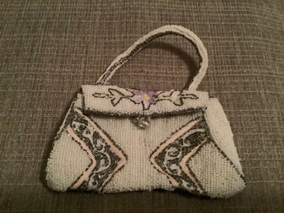 Vintage beaded purse, foreign beaded purse