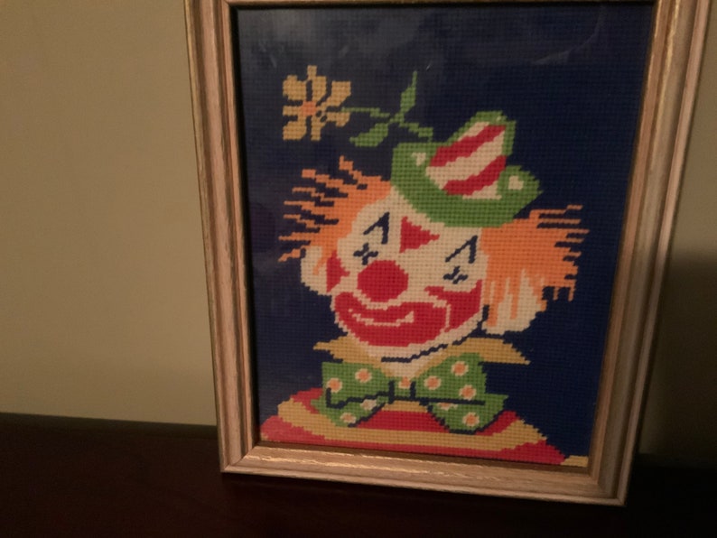 Needlepoint clown