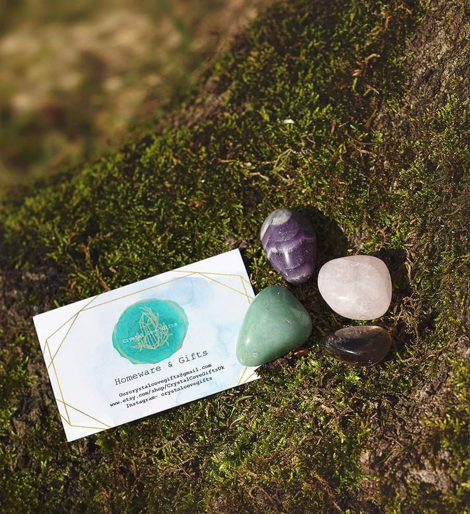 Grief crystal healing set 4x tumblestones bereavement Etsy