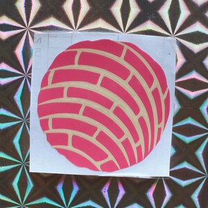 Pan Dulce Layered Vinyl Sticker ~ Cute Mexican Concha Car Bumper Window Laptop Hydroflask Laptop ~ Latinx Chicanx Pride Viva La Raza Gift