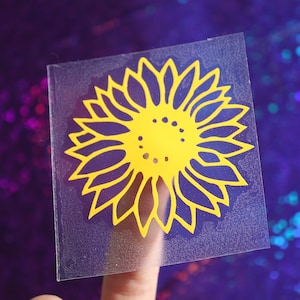 Zonnebloem Daisy Vinyl Sticker ~ Leuke Bloemen Bloem Decal voor Auto Bumper, Hydroflask, Skateboard ~ Perfect Klein cadeau voor haar hem Valentijnsdag