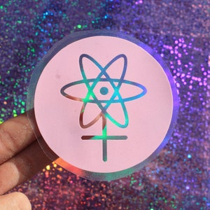 Atomic Femme Women in STEM Vinyl Sticker ~ Girls Who Code ~ STEMinist Girl Power Frauen Engineers, Wissenschaftler, Mathematiker ~ Empowerment