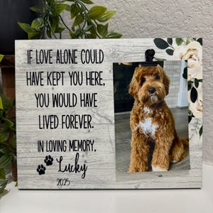 Pet Loss Gifts  Personalized Pet Memorial Frame | Cat Loss Gift | Dog Loss Gift | Pet Bereavement Gift | Pet Sympathy Gift | Pet Loss Frame