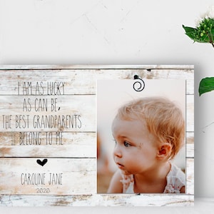 Personalized Grandparents Gift Picture Frame  New Grandparents Gift - Gift From Grandchild - Personalized Grandparents Gift