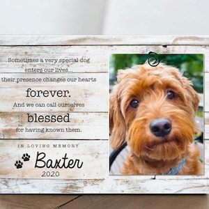 Dog Loss Gifts | Personalized Dog Loss Pet Memorial Frame | Dog Loss Gift | Pet Bereavement Gift | Pet Sympathy Gift | Pet Loss Frame