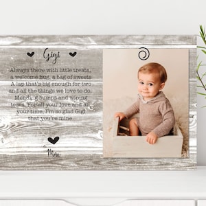 Gigi Christmas Gift from Grandkids Personalized Gigi Picture Frame Gigi Grandma Gift Custom 4x6 Photo Frame Gift for Gigi from Grandchildren