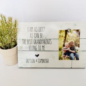 Personalized Grandparents Gift Picture Frame  New Grandparents Gift - Gift From Grandchild - Personalized Grandparents Gift