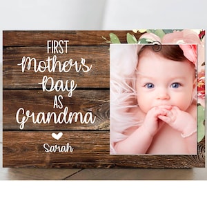 First Mother's Day as Grandma Gift For Grandma | Gift From Grandkids Picture Frame | Grandma Gift | Personalized Grandma | 5x7 Picture