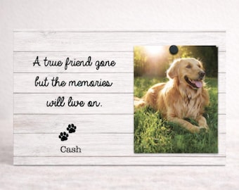 Loss Of Dog Gift Personalized Dog Memorial Frame Pet Sympathy Gift Dog Remembrance Photo Frame Custom Pet Memorial Gift