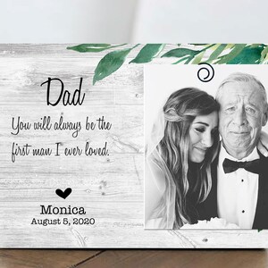 Wedding Gift For Dad From Bride  Personalized Dad Wedding Gift Picture Frame - Wedding Thank You Gift For Parents - Personalized Gift