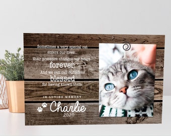 Pet Loss Memorial Gift | Pet Loss Frame | Personalized Pet Memorial Frame | Cat Loss Frame|  Pet Sympathy Gift | Dog Loss Gift