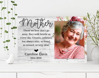 Regalo di simpatia per la perda di mamma, cornice per foto