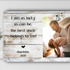 Personalized Uncle Picture Frame: Gift for Godfather, Brother