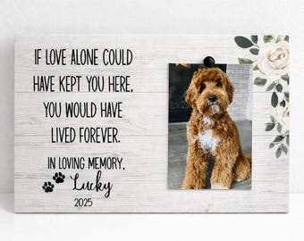 Cadre commémoratif personnalisé pour animaux de compagnie | Cadeau de perte de chat | Cadeau de perte de chien | Cadeau de deuil pour animal de compagnie | Cadeau de sympathie pour animal de compagnie | Cadre de protection pour animaux de compagnie