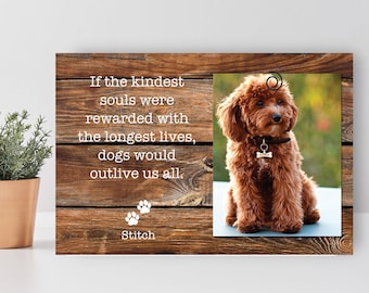 Personalized Pet Memorial Frame: Custom Dog & Cat Loss Gift