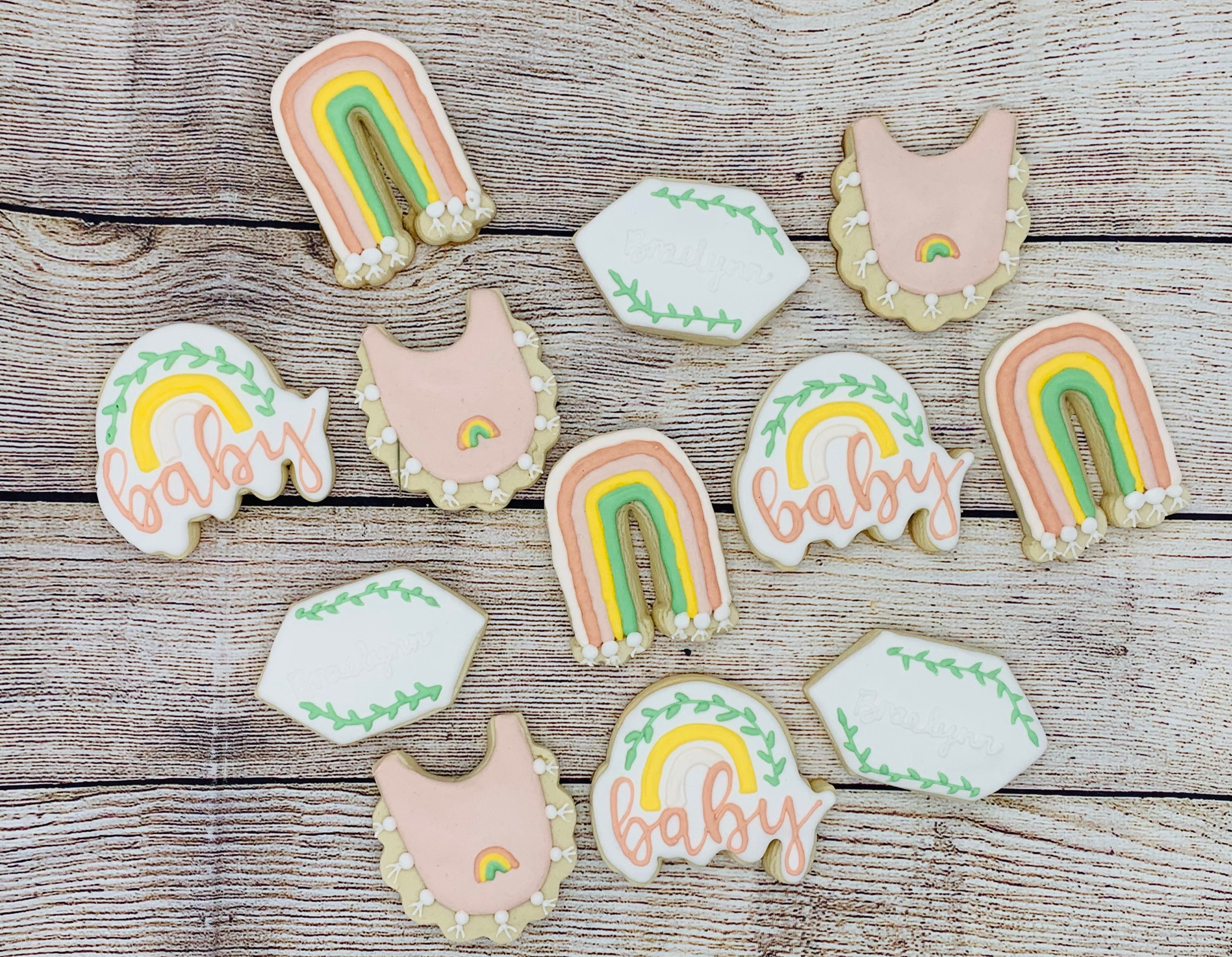 Boho Baby Shower Sugar Cookies Etsy UK