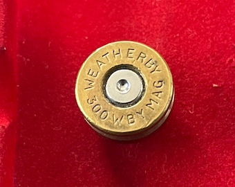 Weatherby .300 mag bullet tie tac/pin