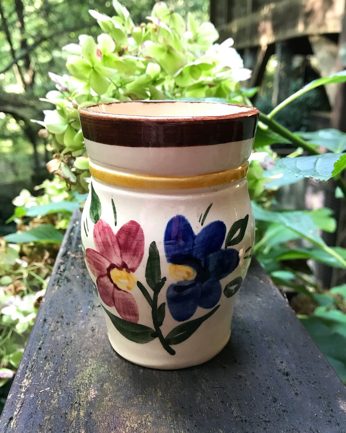 German Goebel Vase, Collector Vase From 1968, Small Vase, Hand Painted